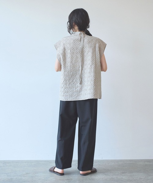 yuni（ユニ　）の「単色刺繍 french sleevesブラウス（シャツ/ブラウス・レディース・ブラック/ベージュ/グリーン・FREE）」の11枚目の写真