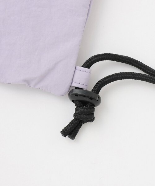 X-girl Stages（エックスガールステージス）の「ロゴ メッシュナップサック（バックパック/リュック・キッズ・ブラック/グリーン系その他/ラベンダー・F）」の6枚目の写真