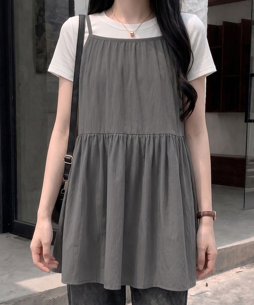 希少◆LIMIfeu◆リミフゥ◆リボンチュニック◆サイズS 2WAY リボン キャミチュニック（チュニック）｜lulufa（ルルファ）の