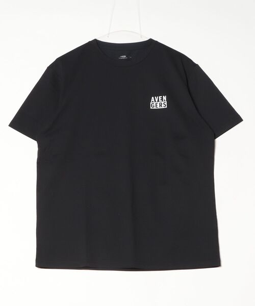 MARVEL（マーベル）の「マーベル MARVEL UVカットドライグラフィックTシャツ アベンジャーズ（Tシャツ/カットソー・メンズ・チャコールグレー/ブラック・LL/L/M）」の2枚目の写真