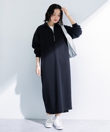 Green　Parks | ポロ衿ハーフZIPカットワンピース(ワンピース)