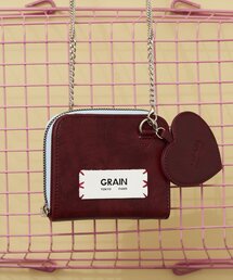 GRAIN | 【GRAIN/グレイン】二つ折りハートチャーム付き２WAYウォレット(財布)