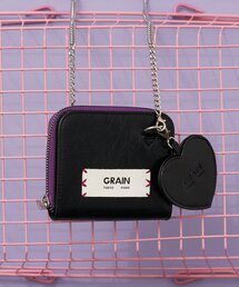 GRAIN | 【GRAIN/グレイン】二つ折りハートチャーム付き２WAYウォレット(財布)