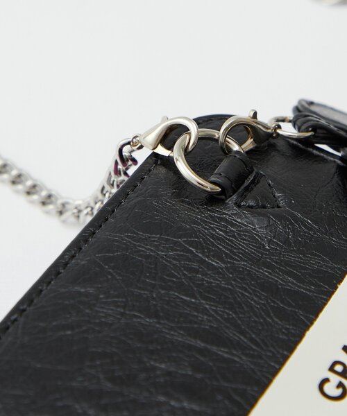 GRAIN（グレイン）の「【GRAIN/グレイン】二つ折りハートチャーム付き２WAYウォレット（財布・レディース・シルバー/ブラック/ボルドー・FREE）」の5枚目の写真