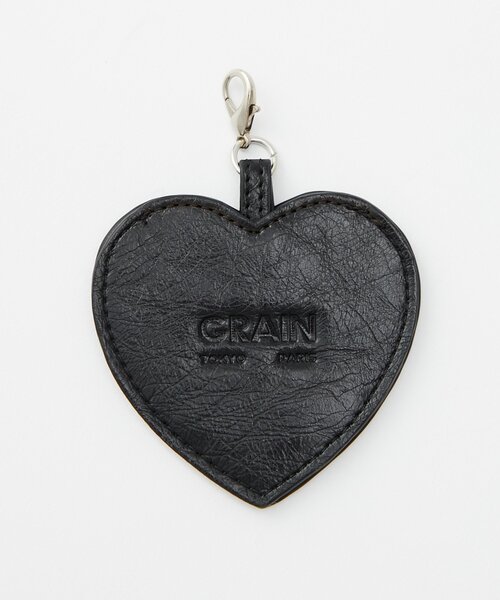 GRAIN（グレイン）の「【GRAIN/グレイン】二つ折りハートチャーム付き２WAYウォレット（財布・レディース・シルバー/ブラック/ボルドー・FREE）」の7枚目の写真