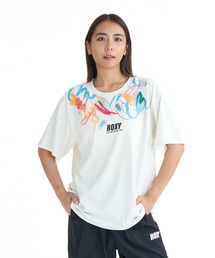ROXY ウィメンズ FITNESS FEEL THE SPARK S/S T Tシャツ 【2026年春夏モデル】/ロキシーUVカット速乾半袖Tシャツ