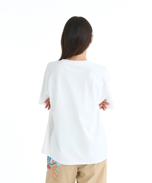 ROXY（ロキシー）の「ROXY ウィメンズ FITNESS FEEL THE SPARK S/S T Tシャツ 【2026年春夏モデル】/ロキシーUVカット速乾半袖Tシャツ（Tシャツ/カットソー・レディース・ブラック/グレー/ホワイト・MEDIUM/LARGE/SMALL）」の10枚目の写真