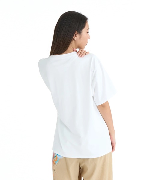 ROXY（ロキシー）の「ROXY ウィメンズ FITNESS FEEL THE SPARK S/S T Tシャツ 【2026年春夏モデル】/ロキシーUVカット速乾半袖Tシャツ（Tシャツ/カットソー・レディース・ブラック/グレー/ホワイト・MEDIUM/LARGE/SMALL）」の6枚目の写真