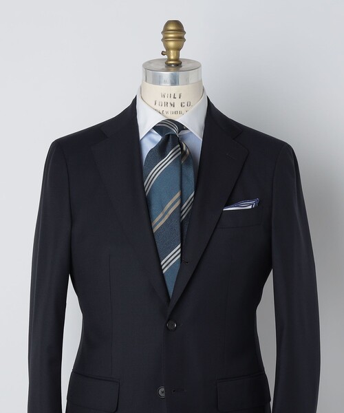 SHIPS(シップス)の「SHIPS: ヴィンテージ アーカイブ シルク メランジ ワイド ストライプ ネクタイ(ネクタイ・メンズ・ブルー/ネイビー/カーキ・ONE SIZE)」の4枚目の写真