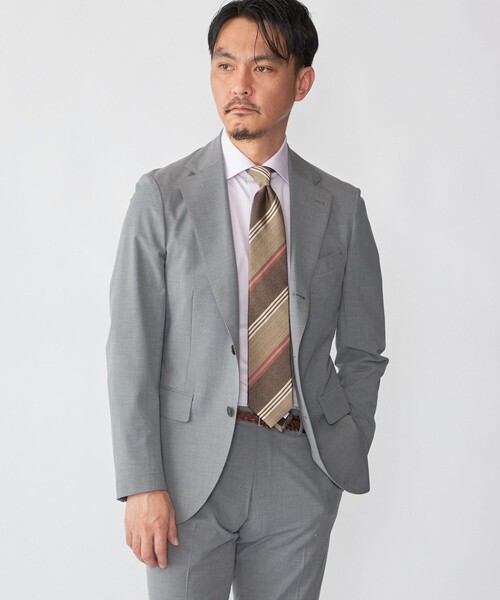 SHIPS(シップス)の「SHIPS: ヴィンテージ アーカイブ シルク メランジ ワイド ストライプ ネクタイ(ネクタイ・メンズ・ブルー/ネイビー/カーキ・ONE SIZE)」の6枚目の写真