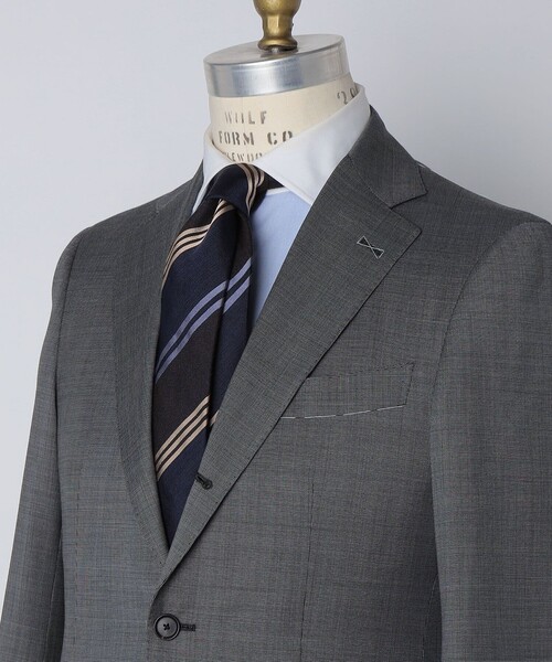 SHIPS(シップス)の「SHIPS: ヴィンテージ アーカイブ シルク メランジ ワイド ストライプ ネクタイ(ネクタイ・メンズ・ブルー/ネイビー/カーキ・ONE SIZE)」の9枚目の写真