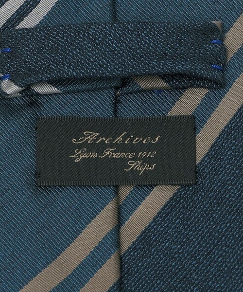 SHIPS(シップス)の「SHIPS: ヴィンテージ アーカイブ シルク メランジ ワイド ストライプ ネクタイ(ネクタイ・メンズ・ブルー/ネイビー/カーキ・ONE SIZE)」の12枚目の写真