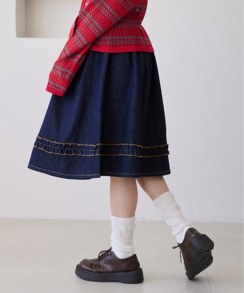 kutir(クティール)の「【セットアップ着用可能】アソートフリルミディスカート(スカート・レディース・ブラック/ブルー/グレー・FREE)」の22枚目の写真