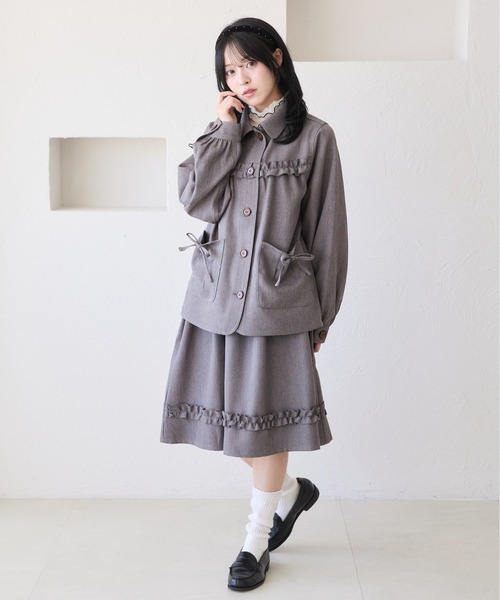 kutir(クティール)の「【セットアップ着用可能】アソートフリルミディスカート(スカート・レディース・ブラック/ブルー/グレー・FREE)」の20枚目の写真