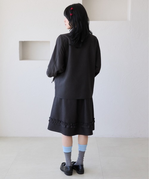 kutir(クティール)の「【セットアップ着用可能】アソートフリルミディスカート(スカート・レディース・ブラック/ブルー/グレー・FREE)」の11枚目の写真