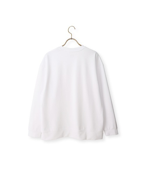 AOYAMA（アオヤマ）の「ゼロプレッシャーポンチクルーネックＴシャツ【長袖】<ハリと伸縮性、上品な光沢が特徴のポンチニット>（Tシャツ/カットソー・メンズ・ブラック/ホワイト・LL/L/M/S）」の6枚目の写真