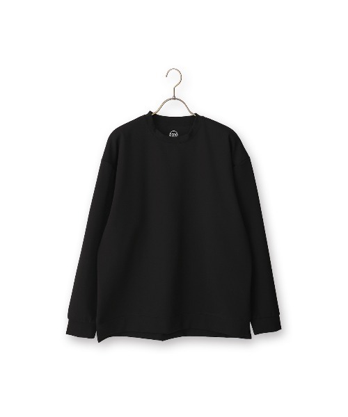 AOYAMA（アオヤマ）の「ゼロプレッシャーポンチクルーネックＴシャツ【長袖】<ハリと伸縮性、上品な光沢が特徴のポンチニット>（Tシャツ/カットソー・メンズ・ブラック/ホワイト・LL/L/M/S）」の11枚目の写真