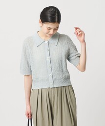 BEAUTY&YOUTH UNITED ARROWS | ノットヤーンニット ハーフスリーブ シャツ カーディガン ウォッシャブル(カーディガン/ボレロ)