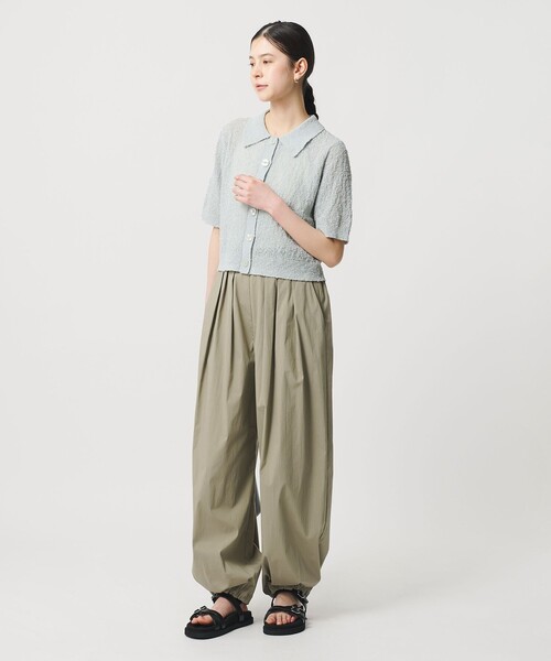 BEAUTY&YOUTH UNITED ARROWS（ビューティーアンドユースユナイテッドアローズ）の「ノットヤーンニット ハーフスリーブ シャツ カーディガン ウォッシャブル（カーディガン/ボレロ・レディース・オフホワイト/ライトブルー/ブラック・FREE）」の13枚目の写真