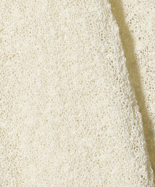 BEAUTY&YOUTH UNITED ARROWS（ビューティーアンドユースユナイテッドアローズ）の「ノットヤーンニット ハーフスリーブ シャツ カーディガン ウォッシャブル（カーディガン/ボレロ・レディース・オフホワイト/ライトブルー/ブラック・FREE）」の19枚目の写真