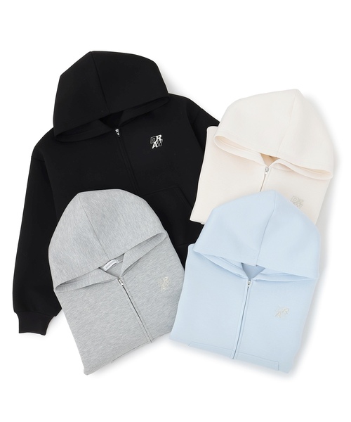 LOVETOXIC（ラブトキシック）の「【ふわカル/セット可】ダンボールZIPパーカ（パーカー・キッズ・グレー/ブラック/アイボリー/サックスブルー・S:140cm/L:160cm/M:150cm）」の13枚目の写真