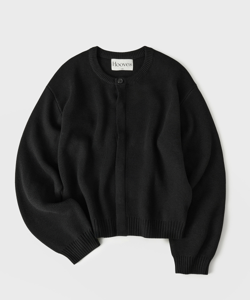 Hidun Bolton Crop Cardigan [black]