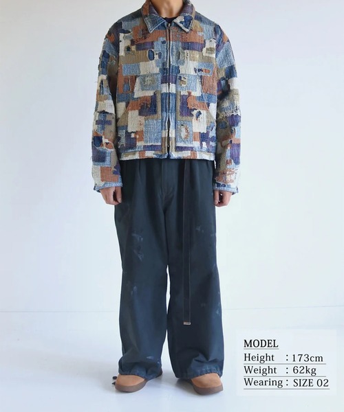 Anachronorm(アナクロノーム)の「【ANACHRONORM】SASHIKO PATCHED JACKET(ブルゾン・メンズ・マルチ・2)」の4枚目の写真