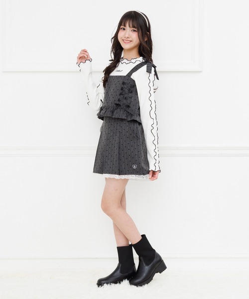 PINKHUNT(ピンクハント)の「PINKHUNT ハートストライプショートパンツ 1304K (トップス別売り)(その他パンツ・キッズ・チャコールグレー/アッシュグレー・160cm/120cm/130cm/140cm/150cm)」の13枚目の写真