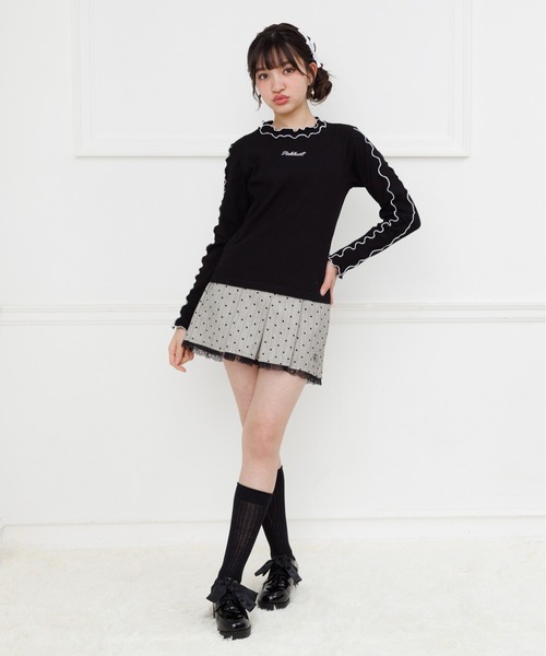 PINKHUNT(ピンクハント)の「PINKHUNT ハートストライプショートパンツ 1304K (トップス別売り)(その他パンツ・キッズ・チャコールグレー/アッシュグレー・160cm/120cm/130cm/140cm/150cm)」の7枚目の写真