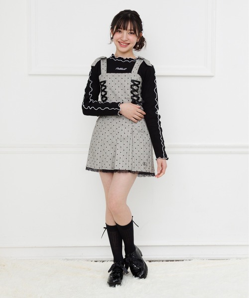 PINKHUNT(ピンクハント)の「PINKHUNT ハートストライプショートパンツ 1304K (トップス別売り)(その他パンツ・キッズ・チャコールグレー/アッシュグレー・160cm/120cm/130cm/140cm/150cm)」の4枚目の写真