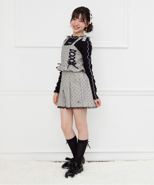 PINKHUNT(ピンクハント)の「PINKHUNT ハートストライプショートパンツ 1304K (トップス別売り)(その他パンツ・キッズ・チャコールグレー/アッシュグレー・160cm/120cm/130cm/140cm/150cm)」の5枚目の写真