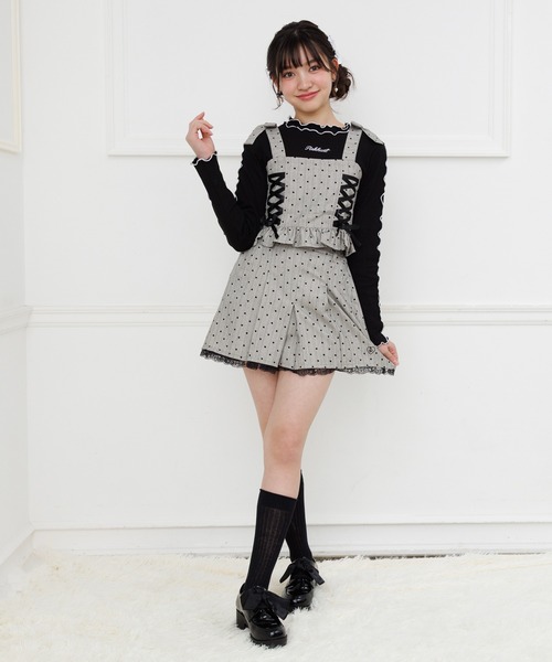 PINKHUNT(ピンクハント)の「PINKHUNT ハートストライプショートパンツ 1304K (トップス別売り)(その他パンツ・キッズ・チャコールグレー/アッシュグレー・160cm/120cm/130cm/140cm/150cm)」の6枚目の写真