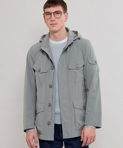 【BERWICK】【FEATHER-TECH PAC】【FLEX NYLON】ストレッチナイロンミリタリーブルゾン
