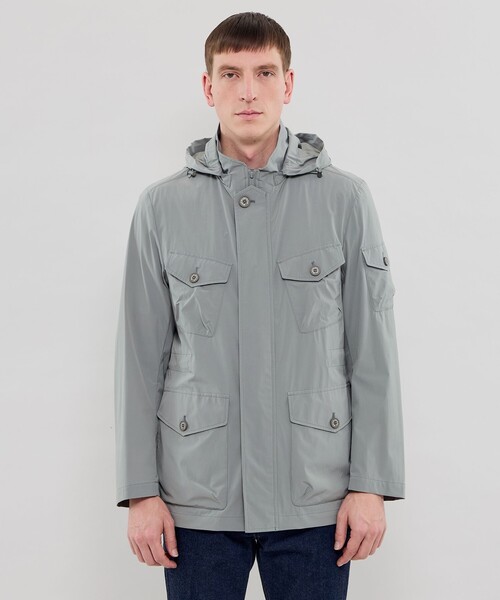 MACKINTOSH LONDON(マッキントッシュ ロンドン)の「【BERWICK】【FEATHER-TECH PAC】【FLEX NYLON】ストレッチナイロンミリタリーブルゾン(ブルゾン・メンズ・ブルー系その他2/ネイビー/グレー・38/42/40)」の8枚目の写真