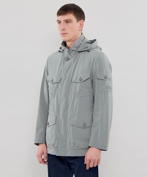 MACKINTOSH LONDON(マッキントッシュ ロンドン)の「【BERWICK】【FEATHER-TECH PAC】【FLEX NYLON】ストレッチナイロンミリタリーブルゾン(ブルゾン・メンズ・ブルー系その他2/ネイビー/グレー・38/42/40)」の9枚目の写真