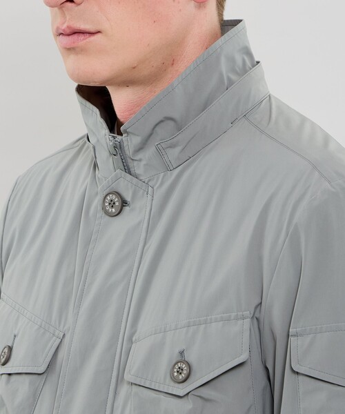 MACKINTOSH LONDON(マッキントッシュ ロンドン)の「【BERWICK】【FEATHER-TECH PAC】【FLEX NYLON】ストレッチナイロンミリタリーブルゾン(ブルゾン・メンズ・ブルー系その他2/ネイビー/グレー・38/42/40)」の11枚目の写真