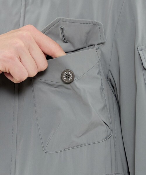 MACKINTOSH LONDON(マッキントッシュ ロンドン)の「【BERWICK】【FEATHER-TECH PAC】【FLEX NYLON】ストレッチナイロンミリタリーブルゾン(ブルゾン・メンズ・ブルー系その他2/ネイビー/グレー・38/42/40)」の13枚目の写真