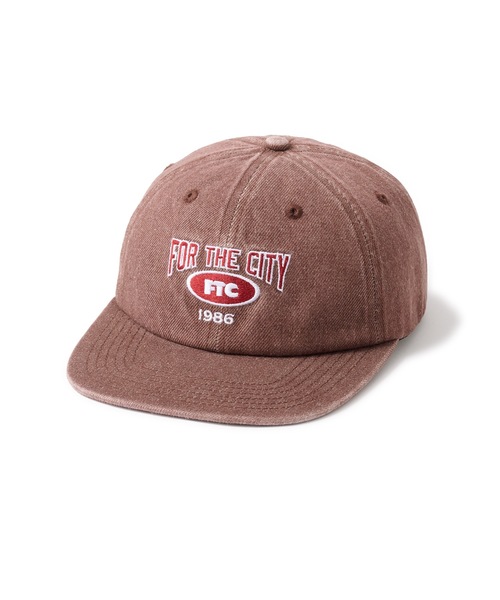 FTC（エフティーシー）の「WASHED DENIM 6 PANEL CAP（キャップ・メンズ・グリーン/レッド系その他/ブラック・FREE）」の3枚目の写真