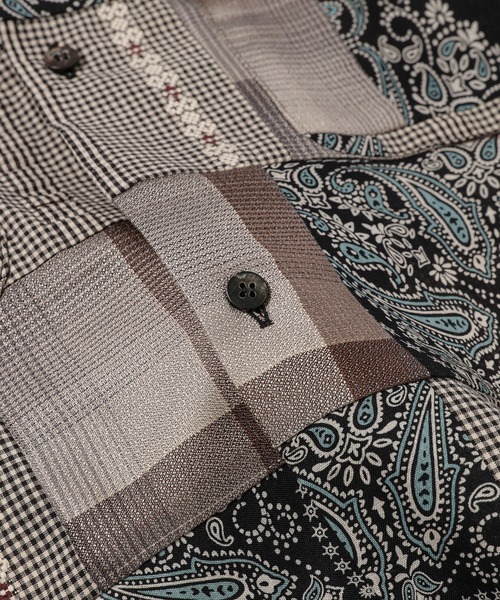 SUGARHILL（シュガーヒル）の「PATCH-WORK SHIRT（シャツ/ブラウス・メンズ・ブラック/レッド・2）」の9枚目の写真
