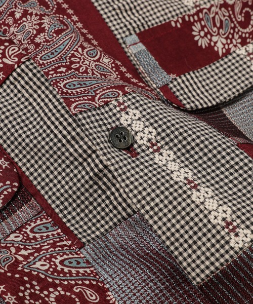 SUGARHILL（シュガーヒル）の「PATCH-WORK SHIRT（シャツ/ブラウス・メンズ・ブラック/レッド・2）」の10枚目の写真