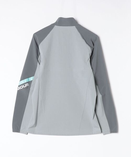 UNDER ARMOUR(アンダーアーマー)の「アンダーアーマー UAウーブン フルジップ ジャケット(ジャージ・メンズ・ライトグレー/ダークブルー/ブラック・S/M/L/LL/3L)」の4枚目の写真