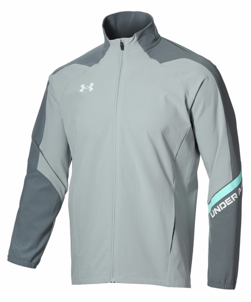 UNDER ARMOUR(アンダーアーマー)の「アンダーアーマー UAウーブン フルジップ ジャケット(ジャージ・メンズ・ライトグレー/ダークブルー/ブラック・S/M/L/LL/3L)」の3枚目の写真