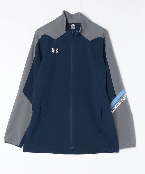 UNDER ARMOUR(アンダーアーマー)の「アンダーアーマー UAウーブン フルジップ ジャケット(ジャージ・メンズ・ライトグレー/ダークブルー/ブラック・S/M/L/LL/3L)」の19枚目の写真