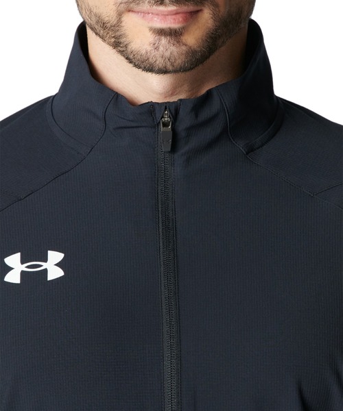 UNDER ARMOUR(アンダーアーマー)の「アンダーアーマー UAウーブン フルジップ ジャケット(ジャージ・メンズ・ライトグレー/ダークブルー/ブラック・S/M/L/LL/3L)」の9枚目の写真
