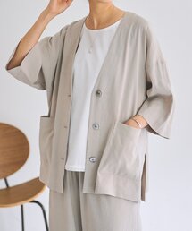 BEARDSLEY | リネン半袖ジャケット(その他アウター)