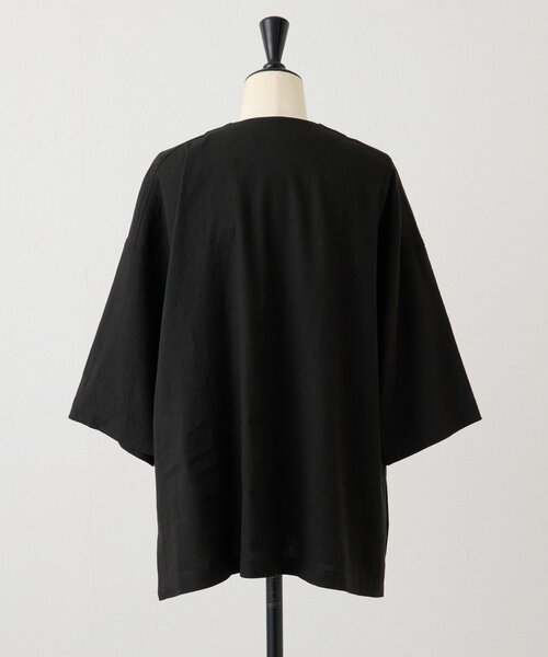 BEARDSLEY（ビアズリー）の「リネン半袖ジャケット（その他アウター・レディース・ベージュ/グレー/ブラック・FREE）」の7枚目の写真