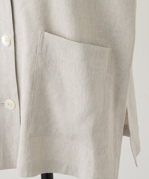 BEARDSLEY（ビアズリー）の「リネン半袖ジャケット（その他アウター・レディース・ベージュ/グレー/ブラック・FREE）」の14枚目の写真