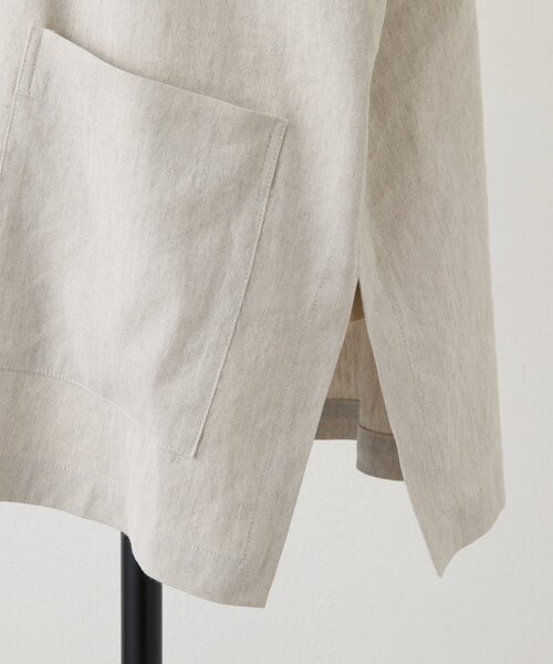 BEARDSLEY（ビアズリー）の「リネン半袖ジャケット（その他アウター・レディース・ベージュ/グレー/ブラック・FREE）」の16枚目の写真