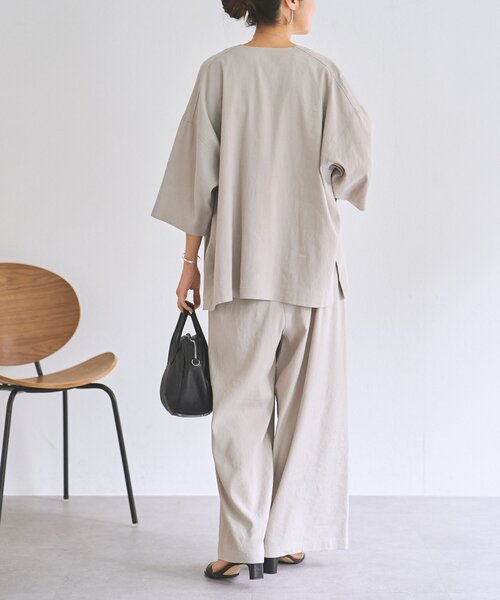 リネン半袖ジャケット（その他アウター）｜BEARDSLEY（ビアズリー）の