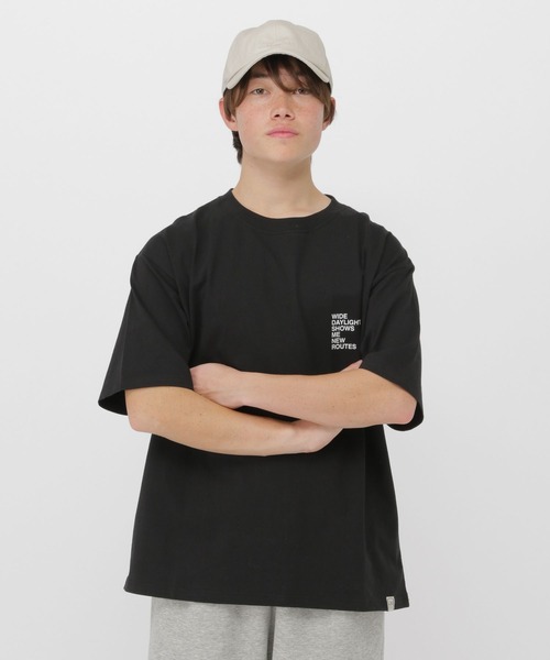 GLOBAL WORK(グローバルワーク)の「ボーイッシュグラフィック半袖T/AND YUA ANY/638787(Tシャツ/カットソー・キッズ・ホワイト/ブラック/グレー/ネイビー/その他2・170cm/160cm/150cm)」の9枚目の写真